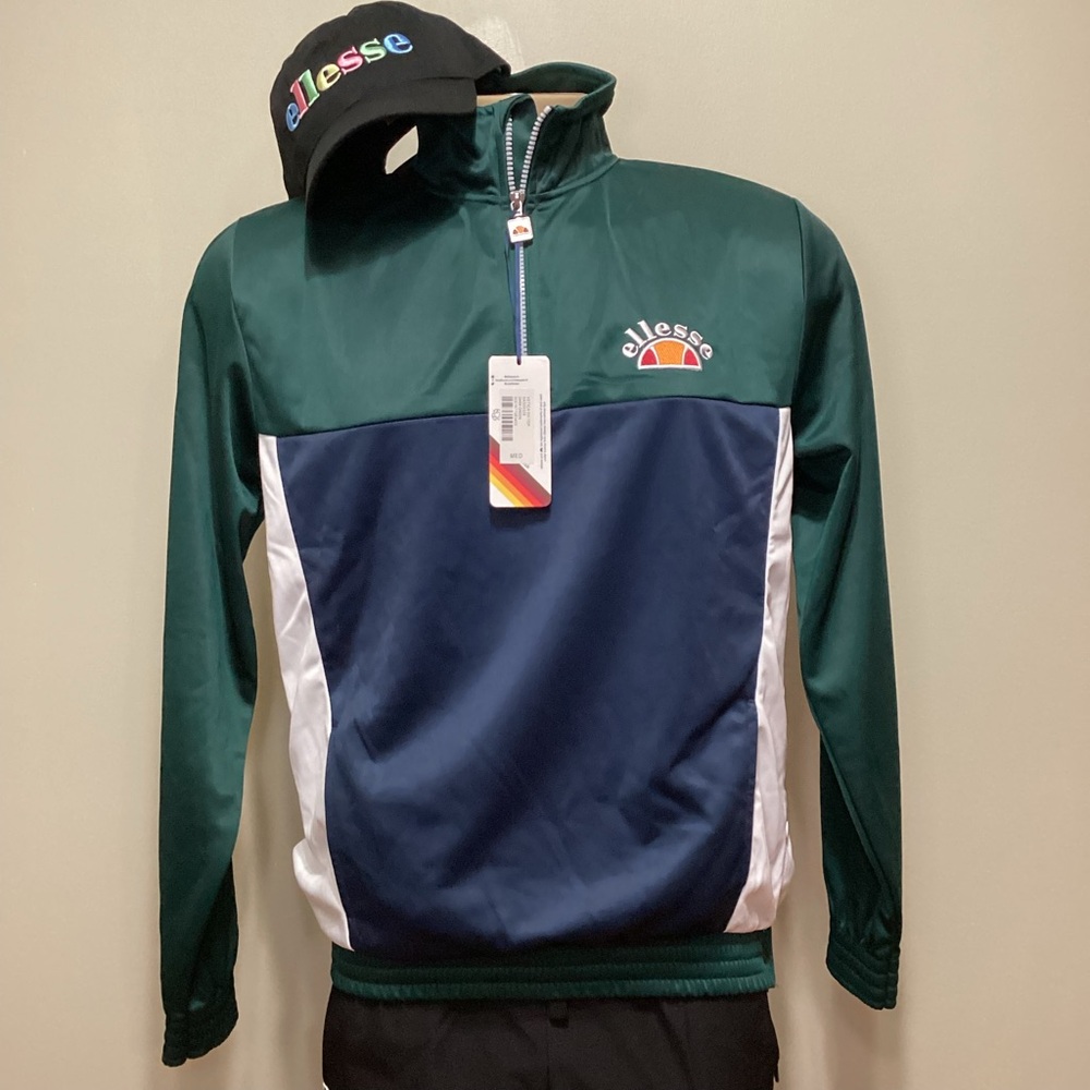 Ellesse tennis warmup jacket n’ Ellesse hat